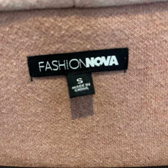 Fashion Nova Mauve Hooded Coat Size Small - Picture 7 of 9